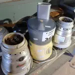 LOTE 345 - 02 SANDUICHEIRAS, 01 MULTIPROCESSADOR, 01 LIQUIDIFICADOR INDUSTRIAL E 04 BASES DE LIQUIDIFICADORES MARCAS E MODELOS DIVERSOS. (NO ESTADO, LEILÃO NÃO TEM GARANTIA E NEM DEVOLUÇÃO, SUJEITO A POSSÍVEIS AVARIAS VISÍVEIS/OCULTAS E/OU AUSÊNCIA DE COMPONENTES).