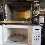 LOTE 082 - 02 MICRO-ONDAS E 01 FORNO ELÉTRICO PARA RETIRADA DE PEÇAS. (NO ESTADO, LEILÃO NÃO TEM GARANTIA E NEM DEVOLUÇÃO, SUJEITO A POSSÍVEIS AVARIAS VISÍVEIS/OCULTAS E/OU AUSÊNCIA DE COMPONENTES).