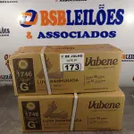 LOTE 173 - 02 CAIXAS COM LUVAS RANHURADA EM LÁTEX TAMANHO “G” COM 36 PACOTES CADA. (NO ESTADO, LEILÃO NÃO TEM GARANTIA E NEM DEVOLUÇÃO, SUJEITO A POSSÍVEIS AVARIAS VISÍVEIS/OCULTAS E/OU AUSÊNCIA DE COMPONENTES).