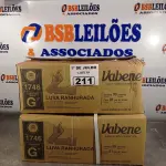LOTE 211 - 02 CAIXAS DE LUVAS RANHURADA DE LÁTEX TAMANHOS “G” COM 36 PACOTES CADA. (NO ESTADO, LEILÃO NÃO TEM GARANTIA E NEM DEVOLUÇÃO, SUJEITO A POSSÍVEIS AVARIAS VISÍVEIS/OCULTAS E/OU AUSÊNCIA DE COMPONENTES).