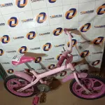 LOTE 222 - 01 BICICLETA INFANTIL ARO 16. (NO ESTADO, LEILÃO NÃO TEM GARANTIA E NEM DEVOLUÇÃO, SUJEITO A POSSÍVEIS AVARIAS VISÍVEIS/OCULTAS E/OU AUSÊNCIA DE COMPONENTES).