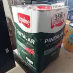 LOTE 356 - 01 LATA DE TINTA IQUINE PINTALAR FOSCO AVELUDADO INTERIORES NA COR BRANCO GELO 18L. (NO ESTADO, LEILÃO NÃO TEM GARANTIA E NEM DEVOLUÇÃO, SUJEITO A POSSÍVEIS AVARIAS VISÍVEIS/OCULTAS E/OU AUSÊNCIA DE COMPONENTES).