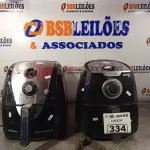 LOTE 334 - 02 AIR FRY MARCAS E MODELOS DIVERSOS. (NO ESTADO, LEILÃO NÃO TEM GARANTIA E NEM DEVOLUÇÃO, SUJEITO A POSSÍVEIS AVARIAS VISÍVEIS/OCULTAS E/OU AUSÊNCIA DE COMPONENTES).