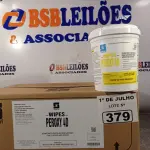 LOTE 379 - 06 POTES DE WIPES PEROXY 4D, DESINFETANTE HOSPITALAR PARA SUPERFÍCIES FIXAS E ARTIGOS NÃO CRÍTICOS. (NO ESTADO, LEILÃO NÃO TEM GARANTIA E NEM DEVOLUÇÃO, SUJEITO A POSSÍVEIS AVARIAS VISÍVEIS/OCULTAS E/OU AUSÊNCIA DE COMPONENTES).