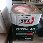 LOTE 269 - 01 LATA DE TINTA IQUINE PINTALAR FOSCO AVELUDADO INTERIORES NA COR BRANCO GELO 18L. (NO ESTADO, LEILÃO NÃO TEM GARANTIA E NEM DEVOLUÇÃO, SUJEITO A POSSÍVEIS AVARIAS VISÍVEIS/OCULTAS E/OU AUSÊNCIA DE COMPONENTES).