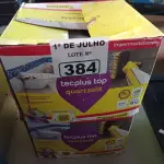 LOTE 384 - 02 CAIXAS DE TECPLUS TOP QUARTZOLIT 18KG. (NO ESTADO, LEILÃO NÃO TEM GARANTIA E NEM DEVOLUÇÃO, SUJEITO A POSSÍVEIS AVARIAS VISÍVEIS/OCULTAS E/OU AUSÊNCIA DE COMPONENTES).