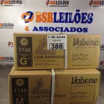 LOTE 388 - 02 CAIXAS DE LUVAS RANHURADA DE LÁTEX TAMANHOS “M/G” COM 36 PACOTES CADA. (NO ESTADO, LEILÃO NÃO TEM GARANTIA E NEM DEVOLUÇÃO, SUJEITO A POSSÍVEIS AVARIAS VISÍVEIS/OCULTAS E/OU AUSÊNCIA DE COMPONENTES).