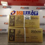 LOTE 342 - 02 CAIXAS DE LUVAS RANHURADA DE LÁTEX TAMANHOS “M” COM 36 PACOTES CADA. (NO ESTADO, LEILÃO NÃO TEM GARANTIA E NEM DEVOLUÇÃO, SUJEITO A POSSÍVEIS AVARIAS VISÍVEIS/OCULTAS E/OU AUSÊNCIA DE COMPONENTES).