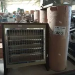 LOTE 403 - 03 BOBINAS DE PAPEL, 01 AQUECEDOR E MATERIAIS DIVERSOS. (NO ESTADO, LEILÃO NÃO TEM GARANTIA E NEM DEVOLUÇÃO, SUJEITO A POSSÍVEIS AVARIAS VISÍVEIS/OCULTAS E/OU AUSÊNCIA DE COMPONENTES).