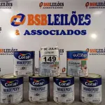 LOTE 149 - 05 LATAS DE CATALISADOR EXCLUSIVO PARA MASSA E FUNDO EPÓXI 900ML E 02 LATAS DE ESMALTE EUCATEX MADEIRA E METAIS 900ML NA COR PRETO FOSCO. (NO ESTADO, LEILÃO NÃO TEM GARANTIA E NEM DEVOLUÇÃO, SUJEITO A POSSÍVEIS AVARIAS VISÍVEIS/OCULTAS E/OU AUSÊNCIA DE COMPONENTES).
