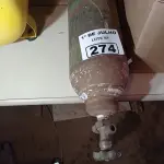 LOTE 274 - 01 CILINDRO DE GÁS SEM IDENTIFICAÇÃO. (NO ESTADO, LEILÃO NÃO TEM GARANTIA E NEM DEVOLUÇÃO, SUJEITO A POSSÍVEIS AVARIAS VISÍVEIS/OCULTAS E/OU AUSÊNCIA DE COMPONENTES).