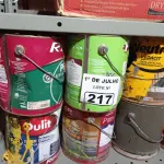 LOTE 217 - 01 LOTE COM VÁRIOS GALÕES 3,6L DE TINTAS CORES DIVERSAS. (NO ESTADO, LEILÃO NÃO TEM GARANTIA E NEM DEVOLUÇÃO, SUJEITO A POSSÍVEIS AVARIAS VISÍVEIS/OCULTAS E/OU AUSÊNCIA DE COMPONENTES).