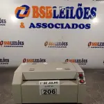 LOTE 206 - 01 PLASTIFICADORA DE DOCUMENTOS. (NO ESTADO, LEILÃO NÃO TEM GARANTIA E NEM DEVOLUÇÃO, SUJEITO A POSSÍVEIS AVARIAS VISÍVEIS/OCULTAS E/OU AUSÊNCIA DE COMPONENTES).