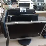 LOTE 309 - 05 MONITORES MARCAS E MODELOS DIVERSOS PARA RETIRADA DE PEÇAS. (NO ESTADO, LEILÃO NÃO TEM GARANTIA E NEM DEVOLUÇÃO, SUJEITO A POSSÍVEIS AVARIAS VISÍVEIS/OCULTAS E/OU AUSÊNCIA DE COMPONENTES).