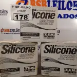 LOTE 178 - 04 CAIXAS COM ADESIVO DE SILICONE MULTIUSO TRANSPARENTE COM 12 BISNAGAS CADA. (NO ESTADO, LEILÃO NÃO TEM GARANTIA E NEM DEVOLUÇÃO, SUJEITO A POSSÍVEIS AVARIAS VISÍVEIS/OCULTAS E/OU AUSÊNCIA DE COMPONENTES).