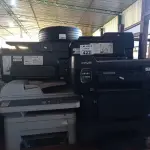 LOTE 422 - 10 IMPRESSORAS MARCAS E MODELOS DIVERSOS PARA RETIRADA DE PEÇAS. (NO ESTADO, LEILÃO NÃO TEM GARANTIA E NEM DEVOLUÇÃO, SUJEITO A POSSÍVEIS AVARIAS VISÍVEIS/OCULTAS E/OU AUSÊNCIA DE COMPONENTES).