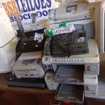 LOTE 134 - 01 LOTE COM IMPRESSORAS E APARELHOS DE FAX MARCAS E MODELOS DIVERSOS. (NO ESTADO, LEILÃO NÃO TEM GARANTIA E NEM DEVOLUÇÃO, SUJEITO A POSSÍVEIS AVARIAS VISÍVEIS/OCULTAS E/OU AUSÊNCIA DE COMPONENTES).