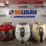 LOTE 145 - 01 PANELA ELÉTRICA E 02 AIR FRY MARCAS E MODELOS DIVERSOS. (NO ESTADO, LEILÃO NÃO TEM GARANTIA E NEM DEVOLUÇÃO, SUJEITO A POSSÍVEIS AVARIAS VISÍVEIS/OCULTAS E/OU AUSÊNCIA DE COMPONENTES).