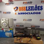 LOTE 357 - 01 BLACK BOX, 01 PORT REPLICATOR E 01 CAIXA DE COM SUBWOOFER PARA PC. (NO ESTADO, LEILÃO NÃO TEM GARANTIA E NEM DEVOLUÇÃO, SUJEITO A POSSÍVEIS AVARIAS VISÍVEIS/OCULTAS E/OU AUSÊNCIA DE COMPONENTES).