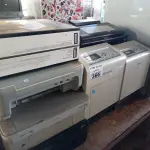 LOTE 366 - 10 IMPRESSORAS MARCAS E MODELOS DIVERSOS PARA RETIRADA DE PEÇAS. (NO ESTADO, LEILÃO NÃO TEM GARANTIA E NEM DEVOLUÇÃO, SUJEITO A POSSÍVEIS AVARIAS VISÍVEIS/OCULTAS E/OU AUSÊNCIA DE COMPONENTES).