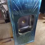 LOTE 329 - 01 PIA EM AÇO INOX CIMENTADA COM 01 CUBA MEDINDO 1,20M X 0,53CM. (NO ESTADO, LEILÃO NÃO TEM GARANTIA E NEM DEVOLUÇÃO, SUJEITO A POSSÍVEIS AVARIAS VISÍVEIS/OCULTAS E/OU AUSÊNCIA DE COMPONENTES).