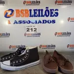 LOTE 212 - 02 – PARES DE CALÇADOS MASCULINO Nº 44 (NO ESTADO, NÃO SABEMOS SE FUNCIONA. LEILÃO NÃO TEM GARANTIA E NEM DEVOLUÇÃO, SUJEITO A POSSÍVEIS AVARIAS VISÍVEIS/OCULTAS E/OU AUSÊNCIA DE COMPONENTES)