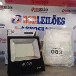 LOTE 083 - 02 - REFLETOR LED 400W BIVOLT (NO ESTADO, NÃO SABEMOS SE FUNCIONA. LEILÃO NÃO TEM GARANTIA E NEM DEVOLUÇÃO, SUJEITO A POSSÍVEIS AVARIAS VISÍVEIS/OCULTAS E/OU AUSÊNCIA DE COMPONENTES)