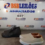 LOTE 037 - 02 – PARES DE CALÇADOS MASCULINO Nº 39 (NO ESTADO, NÃO SABEMOS SE FUNCIONA. LEILÃO NÃO TEM GARANTIA E NEM DEVOLUÇÃO, SUJEITO A POSSÍVEIS AVARIAS VISÍVEIS/OCULTAS E/OU AUSÊNCIA DE COMPONENTES)
