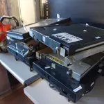 LOTE 415 - 06 TELAS DE LCD 15” SEM FONTE. (NO ESTADO, LEILÃO NÃO TEM GARANTIA E NEM DEVOLUÇÃO, SUJEITO A POSSÍVEIS AVARIAS VISÍVEIS/OCULTAS E/OU AUSÊNCIA DE COMPONENTES).