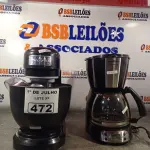LOTE 472 - 01 BATEDEIRA E 01 CAFETEIRA MARCAS BRITÂNIA. (NO ESTADO, LEILÃO NÃO TEM GARANTIA E NEM DEVOLUÇÃO, SUJEITO A POSSÍVEIS AVARIAS VISÍVEIS/OCULTAS E/OU AUSÊNCIA DE COMPONENTES).