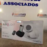 LOTE 199 - 01 - SISTEMA DE SOM E ILUMINAÇÃO SEM FIO (NO ESTADO, NÃO SABEMOS SE FUNCIONA. LEILÃO NÃO TEM GARANTIA E NEM DEVOLUÇÃO, SUJEITO A POSSÍVEIS AVARIAS VISÍVEIS/OCULTAS E/OU AUSÊNCIA DE COMPONENTES)