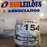 LOTE 154 - 01 - 220 METROS CORDA SISAL 6MM (NO ESTADO, NÃO SABEMOS SE FUNCIONA. LEILÃO NÃO TEM GARANTIA E NEM DEVOLUÇÃO, SUJEITO A POSSÍVEIS AVARIAS VISÍVEIS/OCULTAS E/OU AUSÊNCIA DE COMPONENTES)