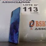 LOTE 113 - 01 - SAMSUNG GALAXY S20 PLUS 128GB (NO ESTADO, NÃO SABEMOS SE FUNCIONA. LEILÃO NÃO TEM GARANTIA E NEM DEVOLUÇÃO, SUJEITO A POSSÍVEIS AVARIAS VISÍVEIS/OCULTAS E/OU AUSÊNCIA DE COMPONENTES)