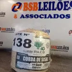 LOTE 138 - 01 - 220 METROS CORDA SISAL 6MM (NO ESTADO, NÃO SABEMOS SE FUNCIONA. LEILÃO NÃO TEM GARANTIA E NEM DEVOLUÇÃO, SUJEITO A POSSÍVEIS AVARIAS VISÍVEIS/OCULTAS E/OU AUSÊNCIA DE COMPONENTES)