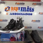 LOTE 204 - 02 – PARES DE CALÇADOS MASCULINO Nº 44 (NO ESTADO, NÃO SABEMOS SE FUNCIONA. LEILÃO NÃO TEM GARANTIA E NEM DEVOLUÇÃO, SUJEITO A POSSÍVEIS AVARIAS VISÍVEIS/OCULTAS E/OU AUSÊNCIA DE COMPONENTES)