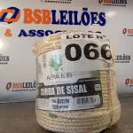LOTE 066 - 01 - 220 METROS CORDA SISAL 8MM (NO ESTADO, NÃO SABEMOS SE FUNCIONA. LEILÃO NÃO TEM GARANTIA E NEM DEVOLUÇÃO, SUJEITO A POSSÍVEIS AVARIAS VISÍVEIS/OCULTAS E/OU AUSÊNCIA DE COMPONENTES)