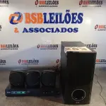LOTE 253 - 01 - HOME THEATER LG (NO ESTADO, NÃO SABEMOS SE FUNCIONA. LEILÃO NÃO TEM GARANTIA E NEM DEVOLUÇÃO, SUJEITO A POSSÍVEIS AVARIAS VISÍVEIS/OCULTAS E/OU AUSÊNCIA DE COMPONENTES)