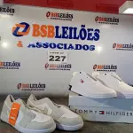 LOTE 227 - 02 – PARES DE CALÇADOS MASCULINO Nº 42 (NO ESTADO, NÃO SABEMOS SE FUNCIONA. LEILÃO NÃO TEM GARANTIA E NEM DEVOLUÇÃO, SUJEITO A POSSÍVEIS AVARIAS VISÍVEIS/OCULTAS E/OU AUSÊNCIA DE COMPONENTES)