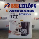 LOTE 177 - 01 - CAFETEIRA ELÉTRICA HYUNDAI P/ 12 XICARAS (NO ESTADO, NÃO SABEMOS SE FUNCIONA. LEILÃO NÃO TEM GARANTIA E NEM DEVOLUÇÃO, SUJEITO A POSSÍVEIS AVARIAS VISÍVEIS/OCULTAS E/OU AUSÊNCIA DE COMPONENTES)