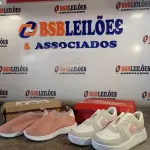 LOTE 163 - 02 – PARES DE CALÇADOS INFANTIL Nº 28 (NO ESTADO, NÃO SABEMOS SE FUNCIONA. LEILÃO NÃO TEM GARANTIA E NEM DEVOLUÇÃO, SUJEITO A POSSÍVEIS AVARIAS VISÍVEIS/OCULTAS E/OU AUSÊNCIA DE COMPONENTES)