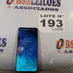 LOTE 193 - 01 - SAMSUNG GALAXY S10 128GB (NO ESTADO, NÃO SABEMOS SE FUNCIONA. LEILÃO NÃO TEM GARANTIA E NEM DEVOLUÇÃO, SUJEITO A POSSÍVEIS AVARIAS VISÍVEIS/OCULTAS E/OU AUSÊNCIA DE COMPONENTES)