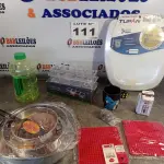 LOTE 111 - 11 - ITENS DOMÉSTICOS DIVERSOS (NO ESTADO, NÃO SABEMOS SE FUNCIONA. LEILÃO NÃO TEM GARANTIA E NEM DEVOLUÇÃO, SUJEITO A POSSÍVEIS AVARIAS VISÍVEIS/OCULTAS E/OU AUSÊNCIA DE COMPONENTES)