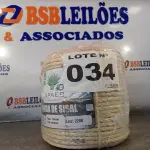 LOTE 034 - 01 - 140 METROS CORDA SISAL 10MM (NO ESTADO, NÃO SABEMOS SE FUNCIONA. LEILÃO NÃO TEM GARANTIA E NEM DEVOLUÇÃO, SUJEITO A POSSÍVEIS AVARIAS VISÍVEIS/OCULTAS E/OU AUSÊNCIA DE COMPONENTES)