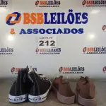 LOTE 212 - 02 – PARES DE CALÇADOS MASCULINO Nº 44 (NO ESTADO, NÃO SABEMOS SE FUNCIONA. LEILÃO NÃO TEM GARANTIA E NEM DEVOLUÇÃO, SUJEITO A POSSÍVEIS AVARIAS VISÍVEIS/OCULTAS E/OU AUSÊNCIA DE COMPONENTES)