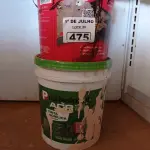 LOTE 475 - 01 BALDE DE DRYKOPRIMER ACQUA E 01 BALDE DE TINTA ACRÍLICA NA COR PÊSSEGO 18L. (NO ESTADO, LEILÃO NÃO TEM GARANTIA E NEM DEVOLUÇÃO, SUJEITO A POSSÍVEIS AVARIAS VISÍVEIS/OCULTAS E/OU AUSÊNCIA DE COMPONENTES).