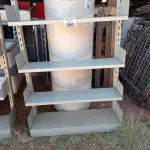 LOTE 500 - 01 ESTANTE DE FERRO COM 06 PRATELEIRAS. (NO ESTADO, LEILÃO NÃO TEM GARANTIA E NEM DEVOLUÇÃO, SUJEITO A POSSÍVEIS AVARIAS VISÍVEIS/OCULTAS E/OU AUSÊNCIA DE COMPONENTES).
