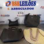 LOTE 210 - 04 - BOLSAS FEMININAS (NO ESTADO, NÃO SABEMOS SE FUNCIONA. LEILÃO NÃO TEM GARANTIA E NEM DEVOLUÇÃO, SUJEITO A POSSÍVEIS AVARIAS VISÍVEIS/OCULTAS E/OU AUSÊNCIA DE COMPONENTES)