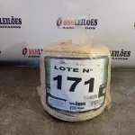 LOTE 171 - 01 - 220 METROS CORDA SISAL 6MM (NO ESTADO, NÃO SABEMOS SE FUNCIONA. LEILÃO NÃO TEM GARANTIA E NEM DEVOLUÇÃO, SUJEITO A POSSÍVEIS AVARIAS VISÍVEIS/OCULTAS E/OU AUSÊNCIA DE COMPONENTES)