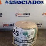 LOTE 125 - 01 - 220 METROS CORDA SISAL 6MM (NO ESTADO, NÃO SABEMOS SE FUNCIONA. LEILÃO NÃO TEM GARANTIA E NEM DEVOLUÇÃO, SUJEITO A POSSÍVEIS AVARIAS VISÍVEIS/OCULTAS E/OU AUSÊNCIA DE COMPONENTES)