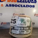 LOTE 125 - 01 - 220 METROS CORDA SISAL 6MM (NO ESTADO, NÃO SABEMOS SE FUNCIONA. LEILÃO NÃO TEM GARANTIA E NEM DEVOLUÇÃO, SUJEITO A POSSÍVEIS AVARIAS VISÍVEIS/OCULTAS E/OU AUSÊNCIA DE COMPONENTES)